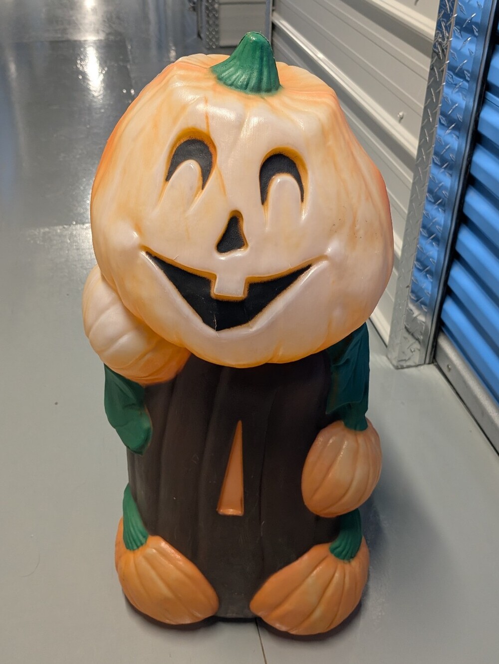 1995 TPI 33" Scarecrow Pumpkin Halloween Blow Mold / Illuminated Halloween Lawn